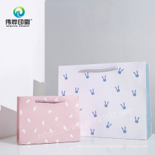 Promotional Paper Handbag Gift Bag Printing Service Packaging Bag with Ribbon Handle